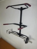 многофункциональная стойка под штангу, с турником и брусьями