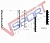 настенная стойка для грифов v-spor ( 6шт) kf301